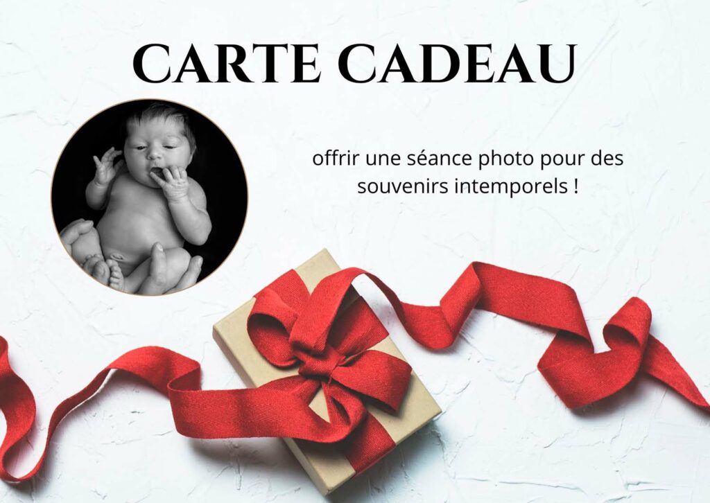 Mam'zelle Ju Photographie - Carte cadeau photographie de naissance